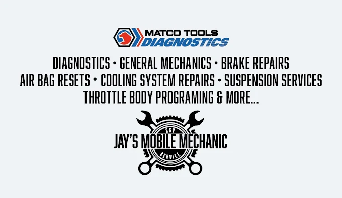 Matco Tools Diagnostics partner. Programming, diagnostics, and scan-tool coverage. Jay's Mobile Mechanic RGV branding.